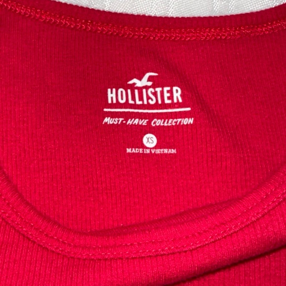 HOLLISTER Red Shirt White dragon Long Sleeve Top Shirt XS Must Have Collection - Picture 3 of 7